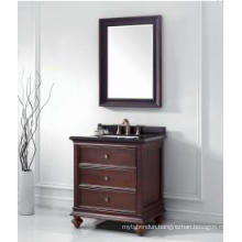 Wooden One Main Cabinet Mirrored Modern Bathroom Cabinet (JN-8819716A)